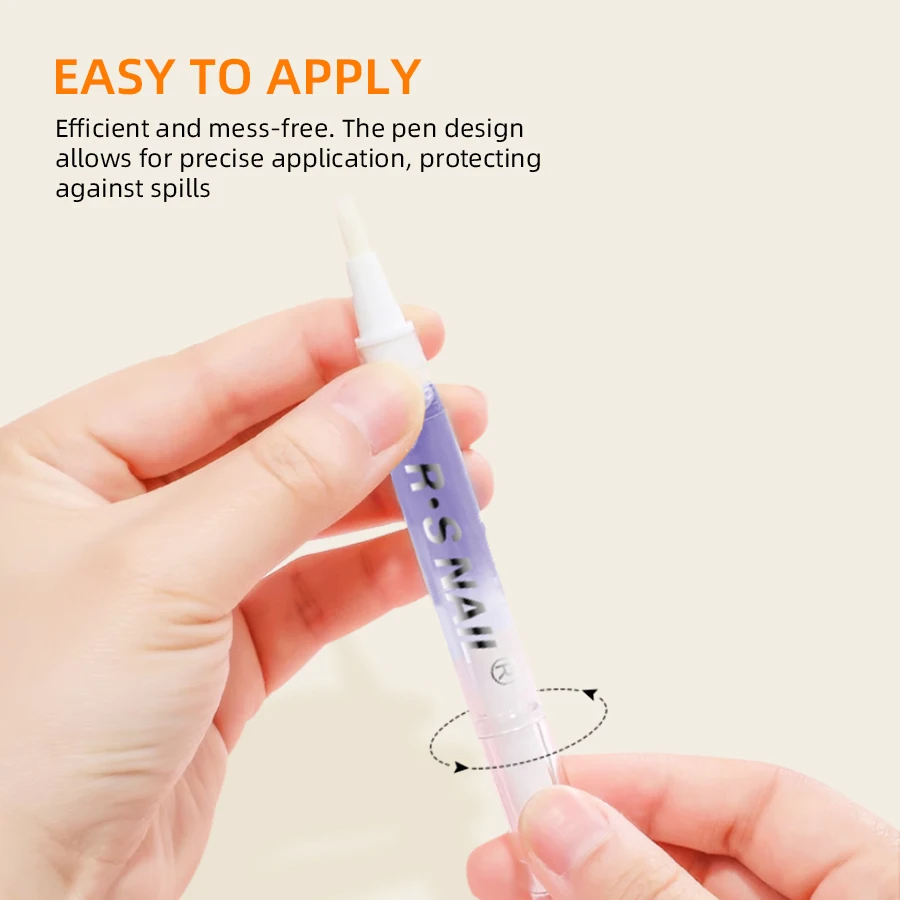 RSNAIL 2 مللي زيت تغذية الأظافر القلم علاج الأظافر القلم 3 رائحة بشرة الأظافر النفط القلم تليين تغذي الجلد مانيكير منتجات العناية بالأظافر