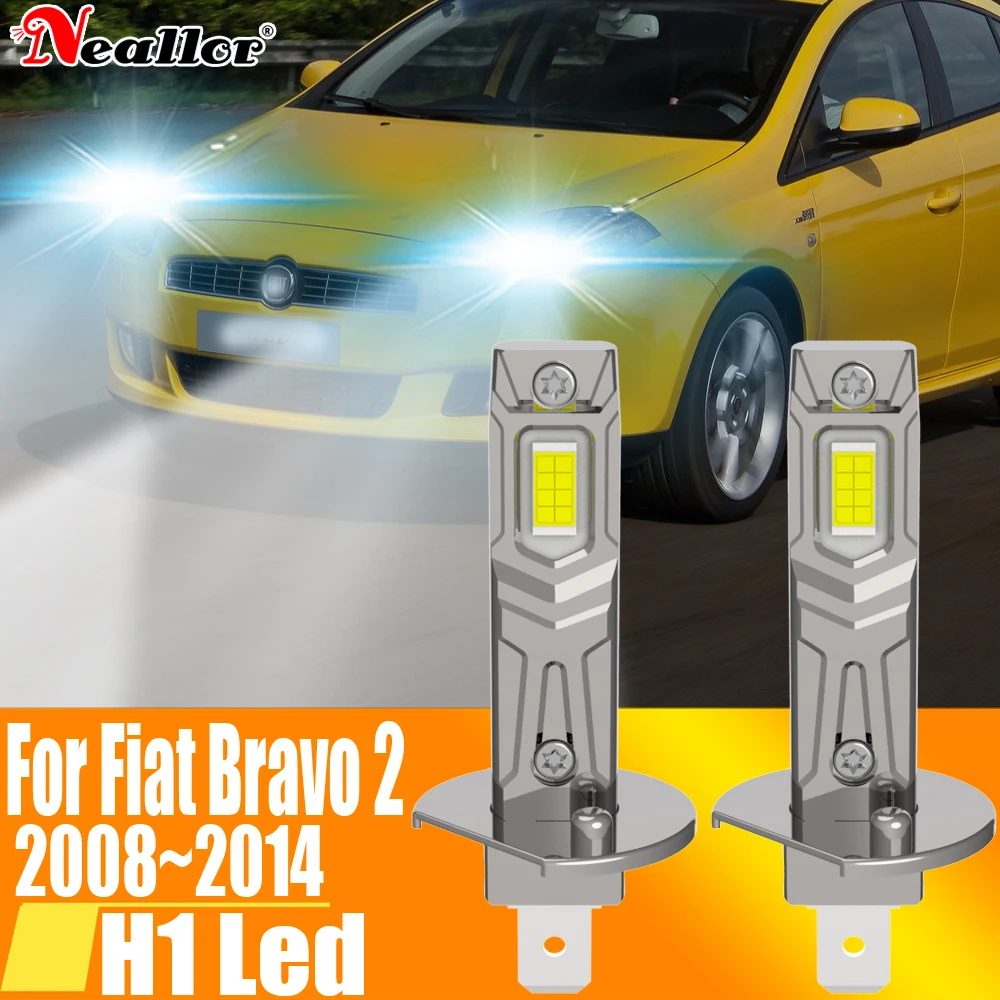 

2x H1 Led Light Canbus Bulb Car Headlight High Power Auto Fog Diode Moto Driving Running Lamp 12V 55W For Fiat Bravo 2 2008~2014