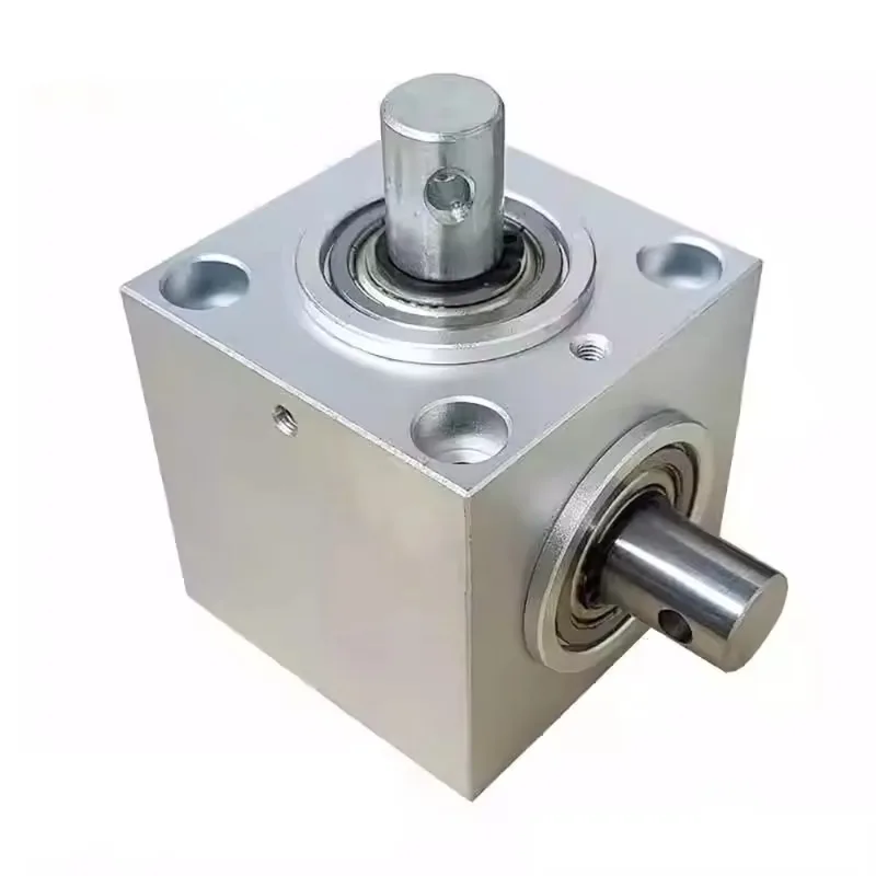 Vertical Type Right Angle Steering Gear Box 1.5M 20T 90 Degree Commutator 15MM Diameter Dual Shaft 2000RPM 12Nm