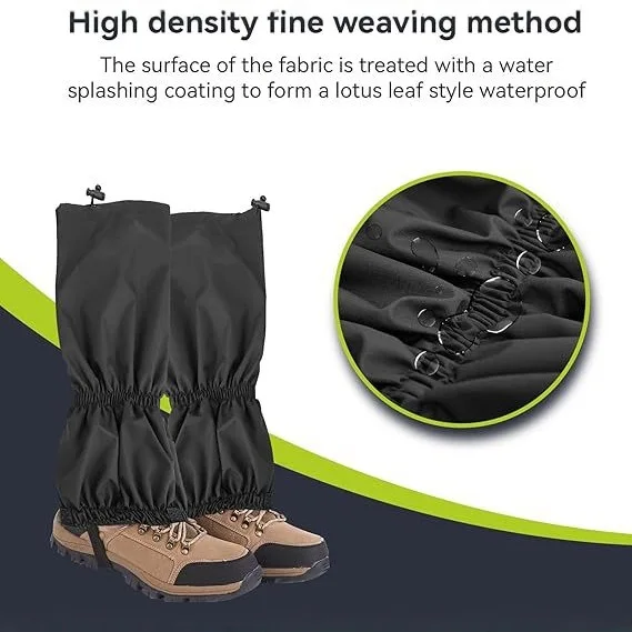 Outdoor hiking snow shoe cover desert hiking sand shoe cover weather resistant pants cover waterproof bite proof shoe cover