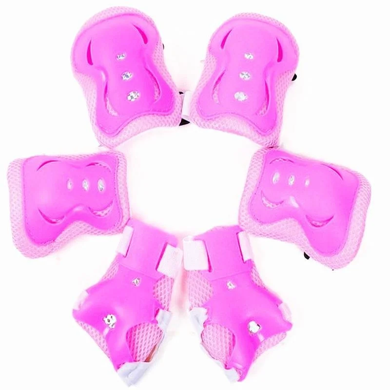 6pcs/set Kids Boy Girl Safety Helmet Knee Elbow Pad Sets Children Cycling Skate Bicycle Helmet Protection Safety Guard