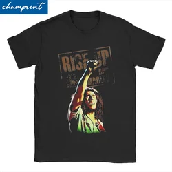 Vintage Bob-Marley T-Shirt Men Women Jamaican Music Novelty Pure Cotton Tees Crew Neck Short Sleeve T Shirt Gift Idea Tops