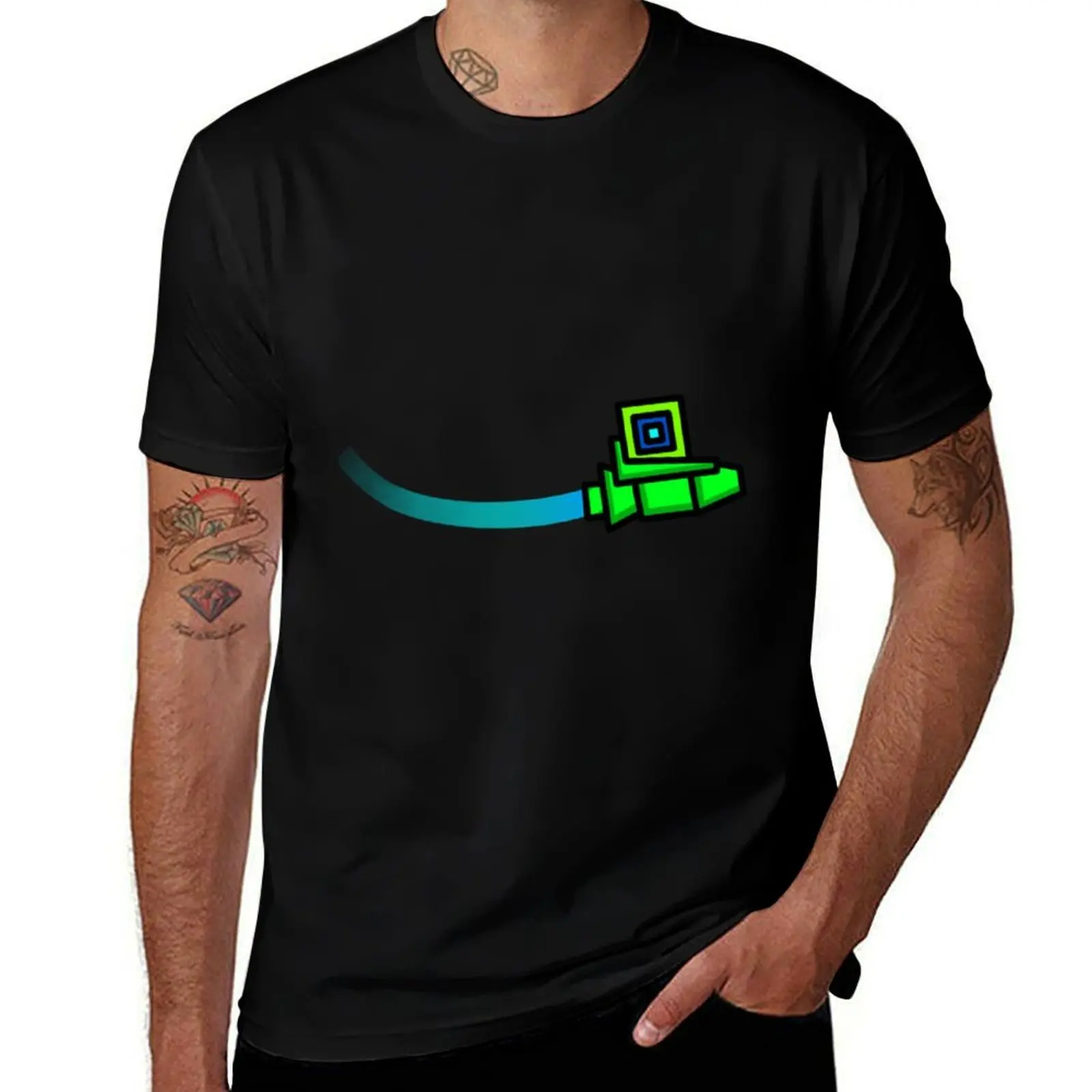 

Geometry Dash T-Shirt men t shirt cotton 100% printed t shirts for man T-Shirt