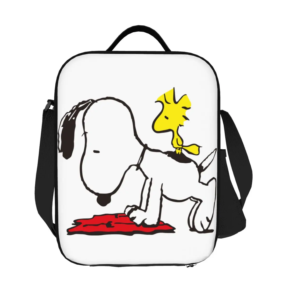 

Пользовательские манга Снупи Вудсток мультфильм собака термоизолированные сумки для обеда женская портативная сумка для обеда многофункциональная коробка для еды Bento