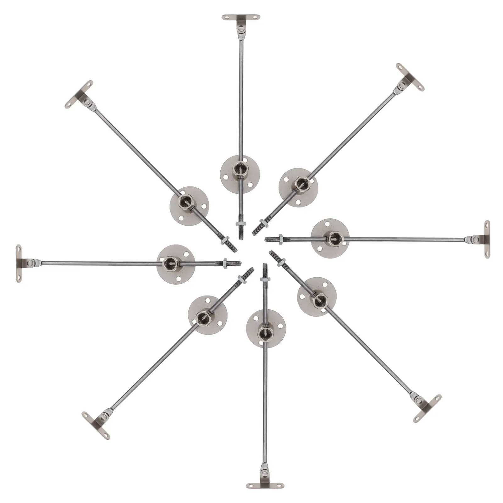 

8 шт. Петли для подъемных дверей шкафов с механизмом плавного закрывания, для сундуков, скамеек и сидений