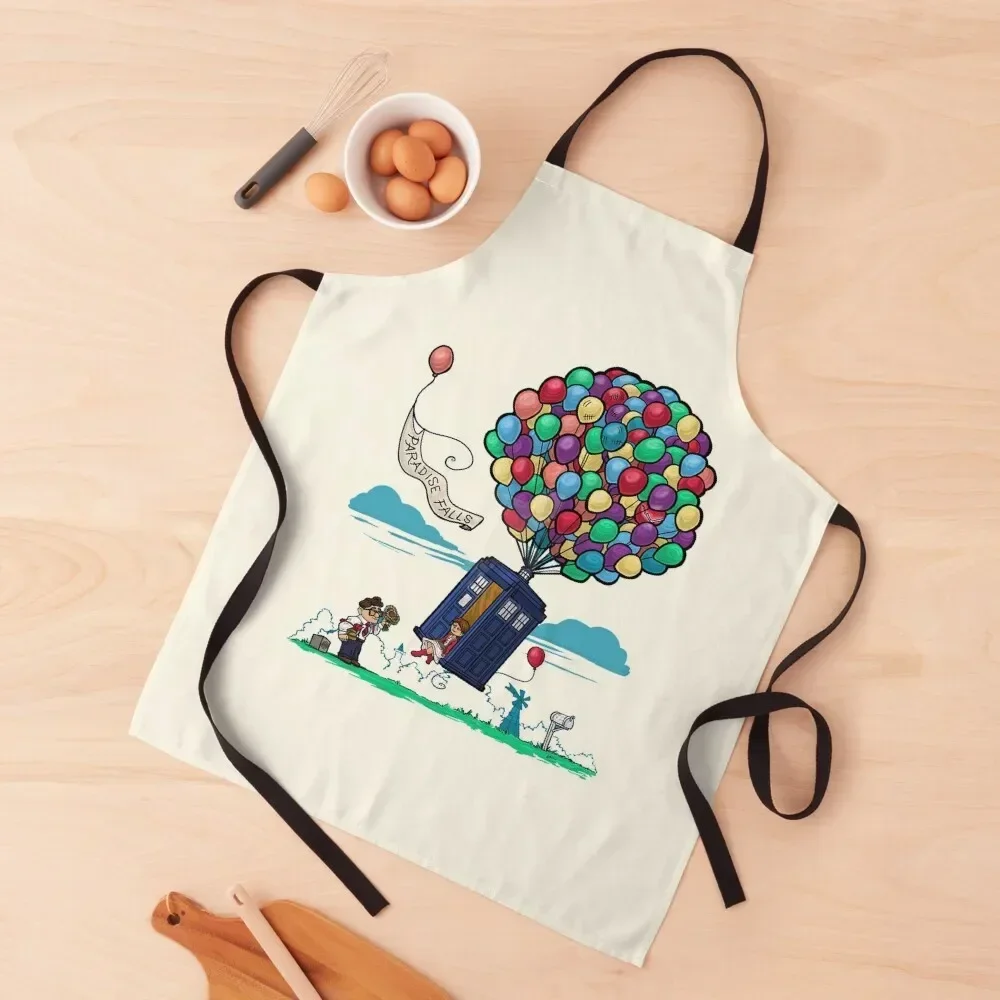 

Ellie and Carl Up movie Apron for kitchen useful Kitchen Man Apron