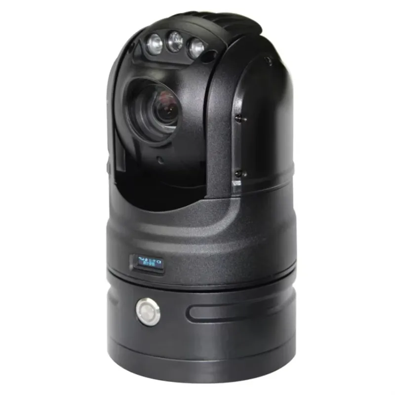 GPS 4G WiFi Wireless Connection Full HD 4MP 33X Optical Zoom Vehicle Mounting Security CCTV PTZ Camera With Battery