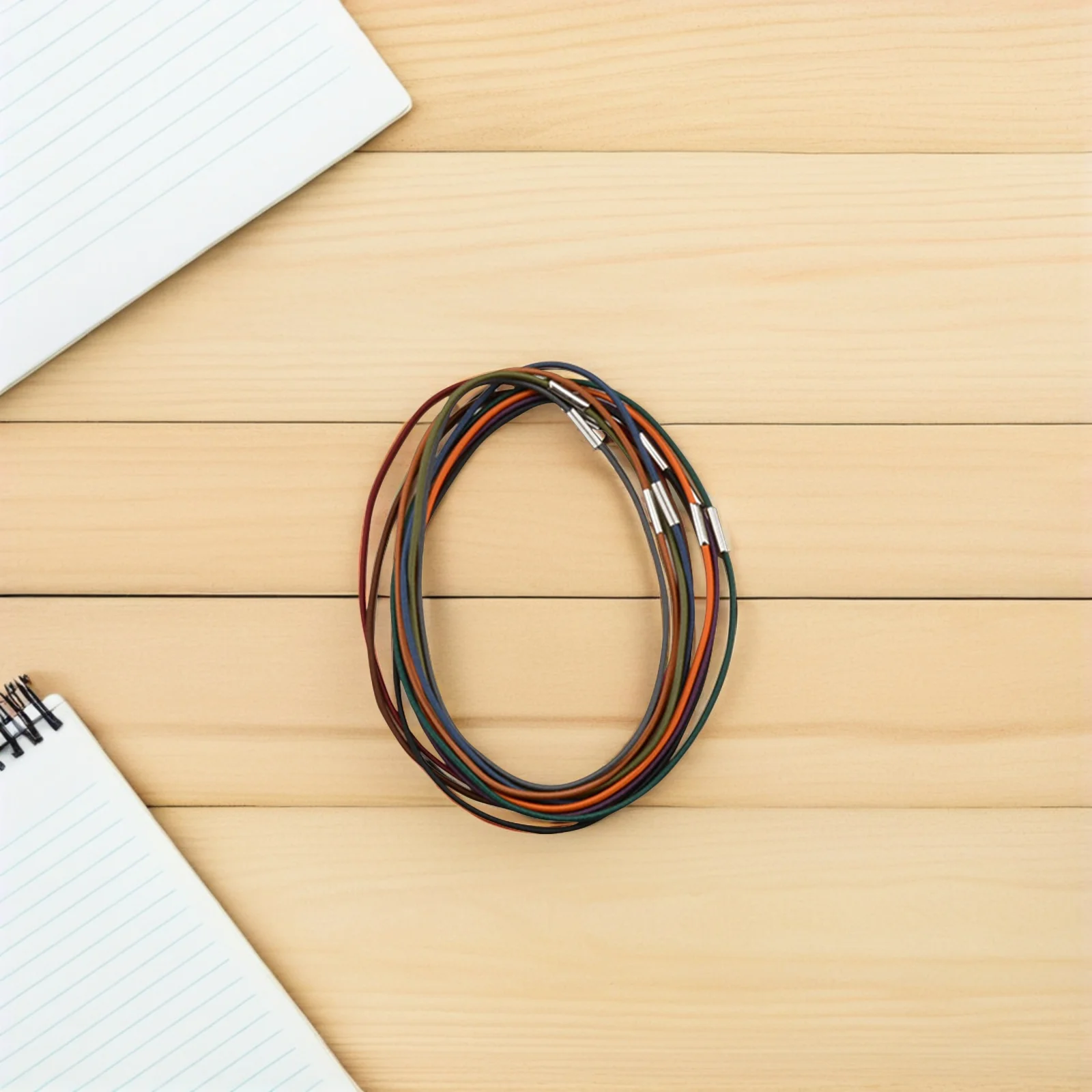 

20pcs Notebook Elastic Band Stretchy Nylon Rope Journal Strap Secure Closure For Planners Diaries Binders