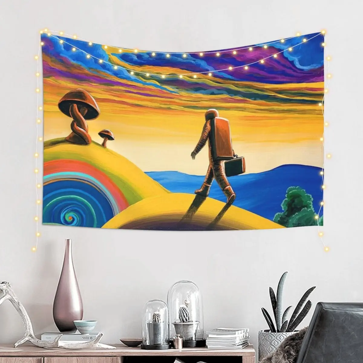 

Late For Work Tapestry House Decorations Wall Art Outdoor Decor Wall Decor Hanging Tapestry