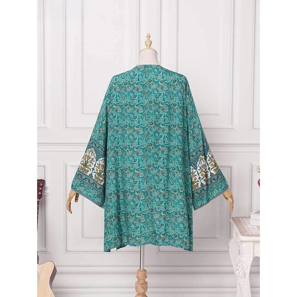 

Женская блузка в стиле бохо, кардиган, повседневный летний флисовый топ из хлопка, 00% коллекция весны 2023, ОЧНЫЕ ИСТОРИИ