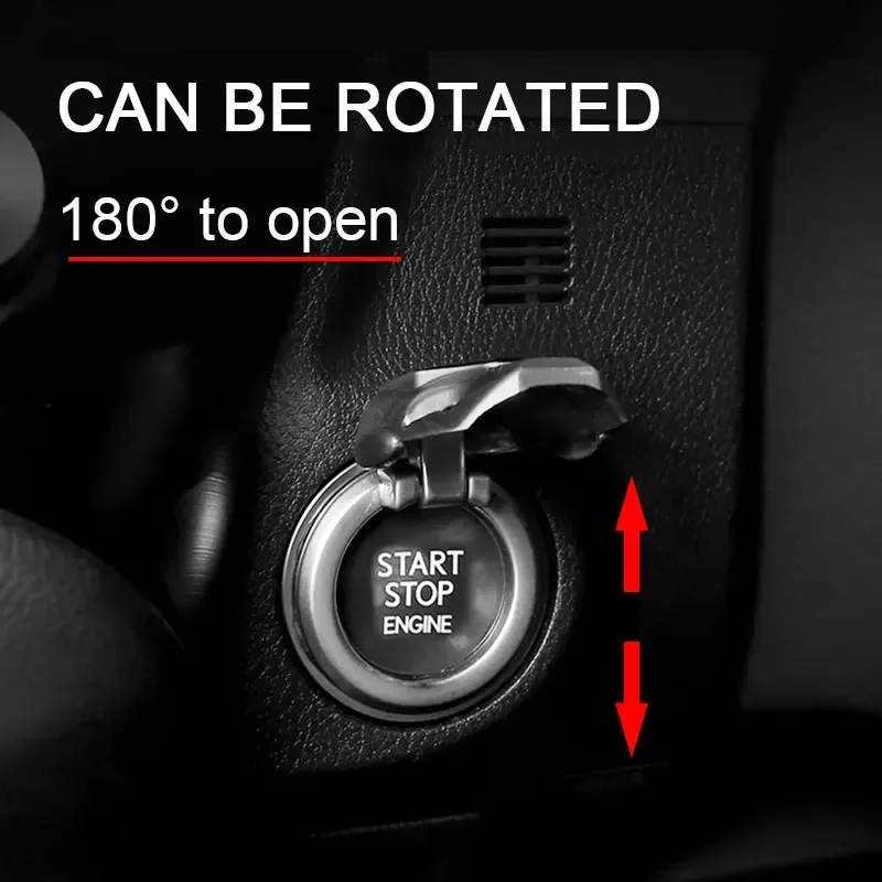 Car Interior One Button Start Stop Protective Cover Accessories For Ford Mustang GT 2005 2006 2008 350 500 2015 2017 2018 SHELBY - view 4