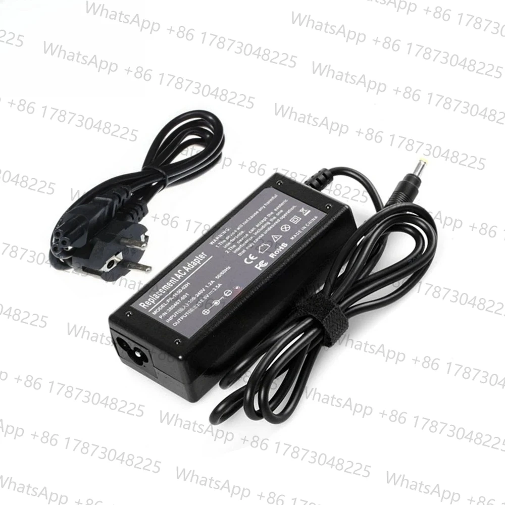 Adaptador de carregador para laptop, 18.5v, 3,5a, 4.8*1.7mm, 65w, para hp pavillion dv2000 dv4000 dv6000, fonte de alimentação, carregador ac