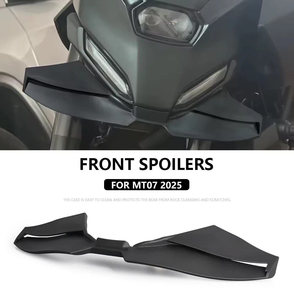 

Mt07 2025 Motorcycle Downforce Winglet Aerodynamic Wing Front Spoiler Kit New Accessories Front Spoiler For MT07 MT 07 2025