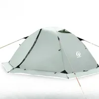 ​​​​​​​Hewolf Outdoor Tent Double Layers Rainstorm Proof Professional Mountainering Hiking Ultra Light Aluminum Pole Snow Skirt