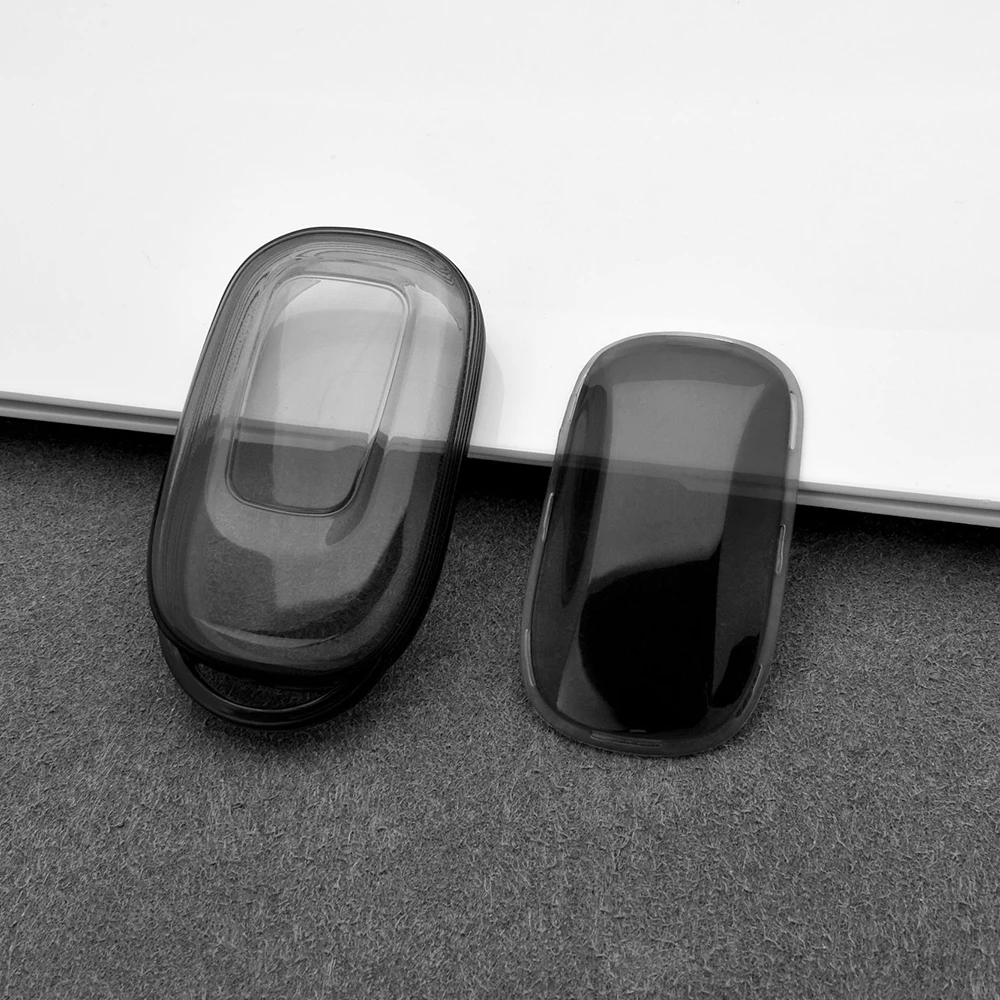 Transparent Car Key Fob Case Cover for Honda Civic 11th Accord CR-V HR-V Pilot Vezel ZR-V 2023-2026 Keychain Accessories