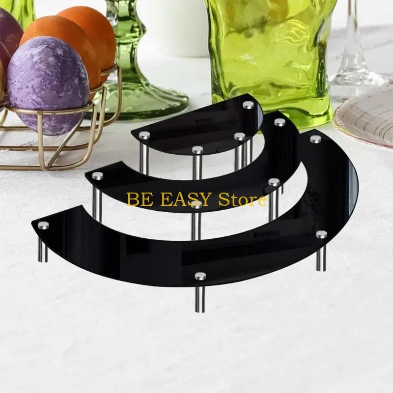 E28F 3 stks/set Acryl Cake Display Rack Tafel Bruiloft Cupcake Dessert Display Rack