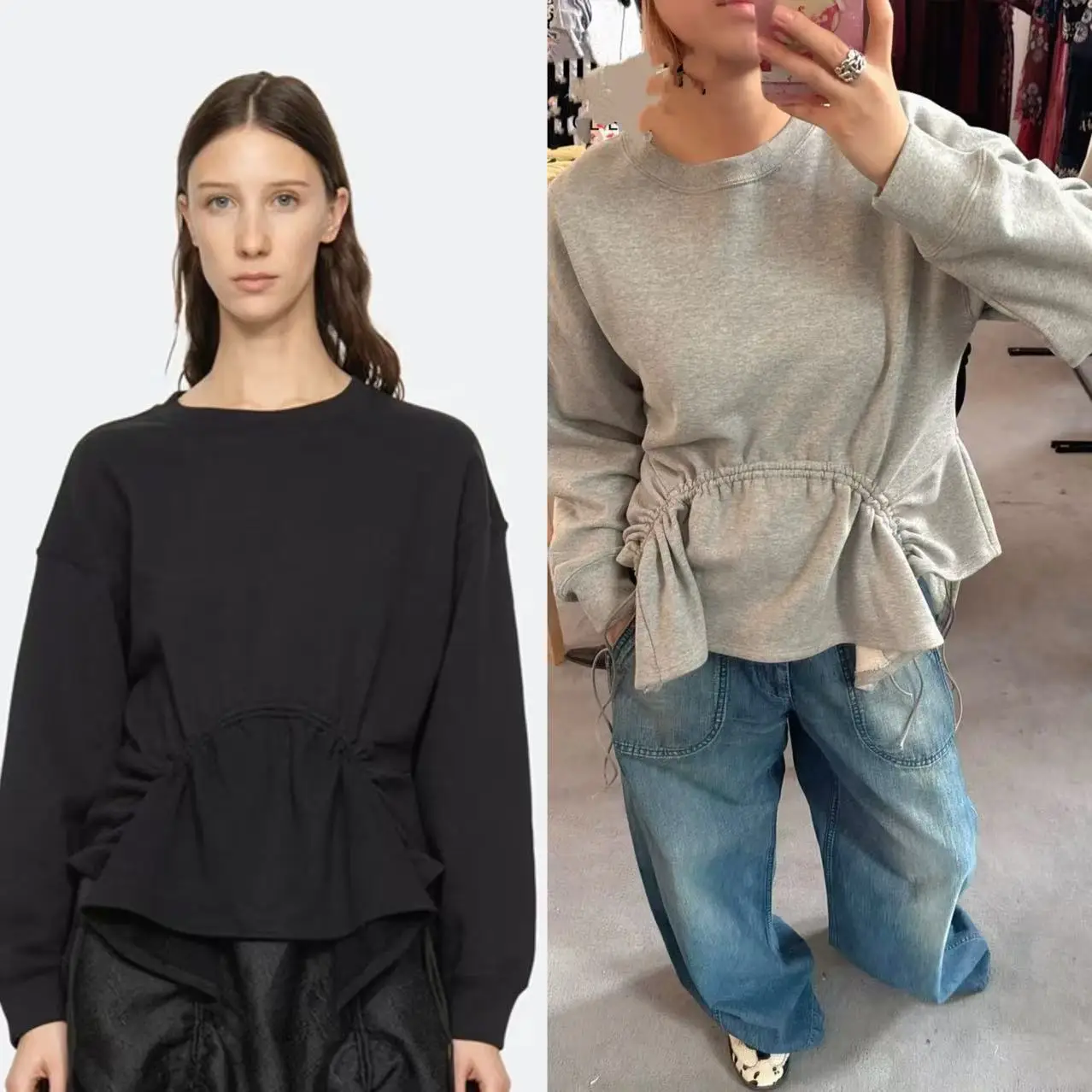 

Повседневная женская толстовка-худи с круглым вырезом, модная, свободного кроя, длинный рукав, хлопковая, для ранней осени, новинка