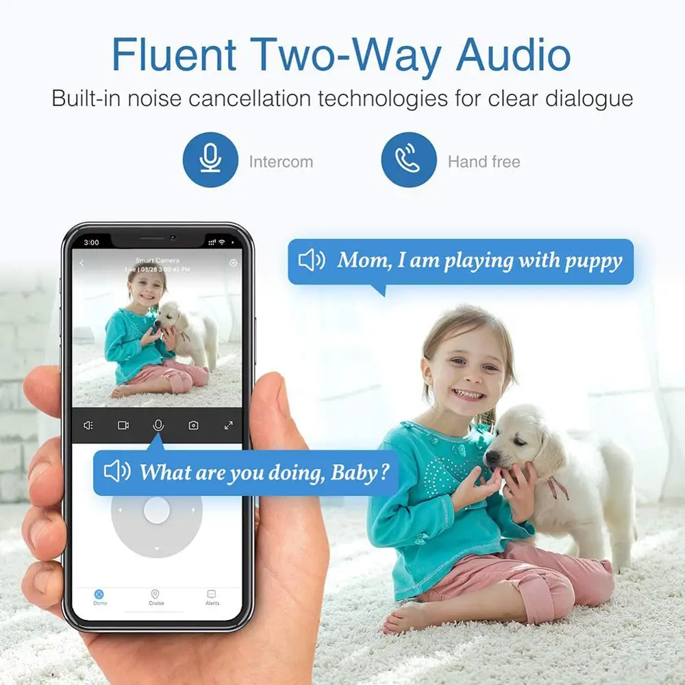 IMILAB A1 IP 카메라 2K 1296P 1080P 와이파이 카메라, MI 홈 보안 스마트 카메라, CCTV 비디오 감시 카메라 모니터, Mijia용