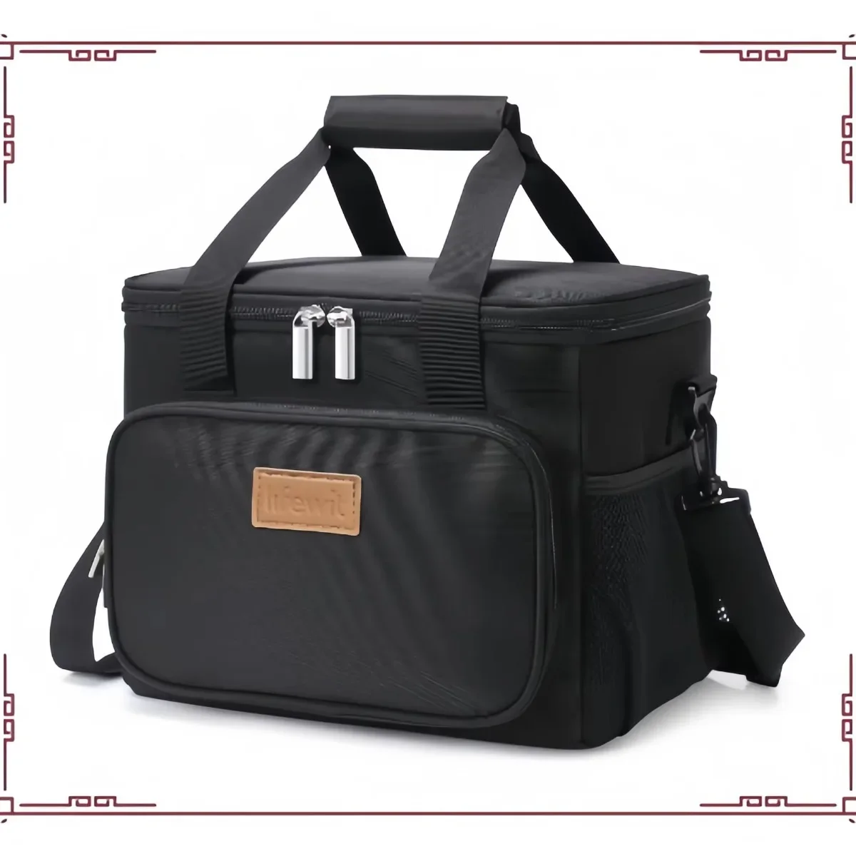 حقيبة تبريد معزولة مانعة للتسرب، تحافظ على الطعام باردًا/ساخنًا لساعات، حقيبة غداء سهلة التنظيف للمكتب والنزهات والسفر