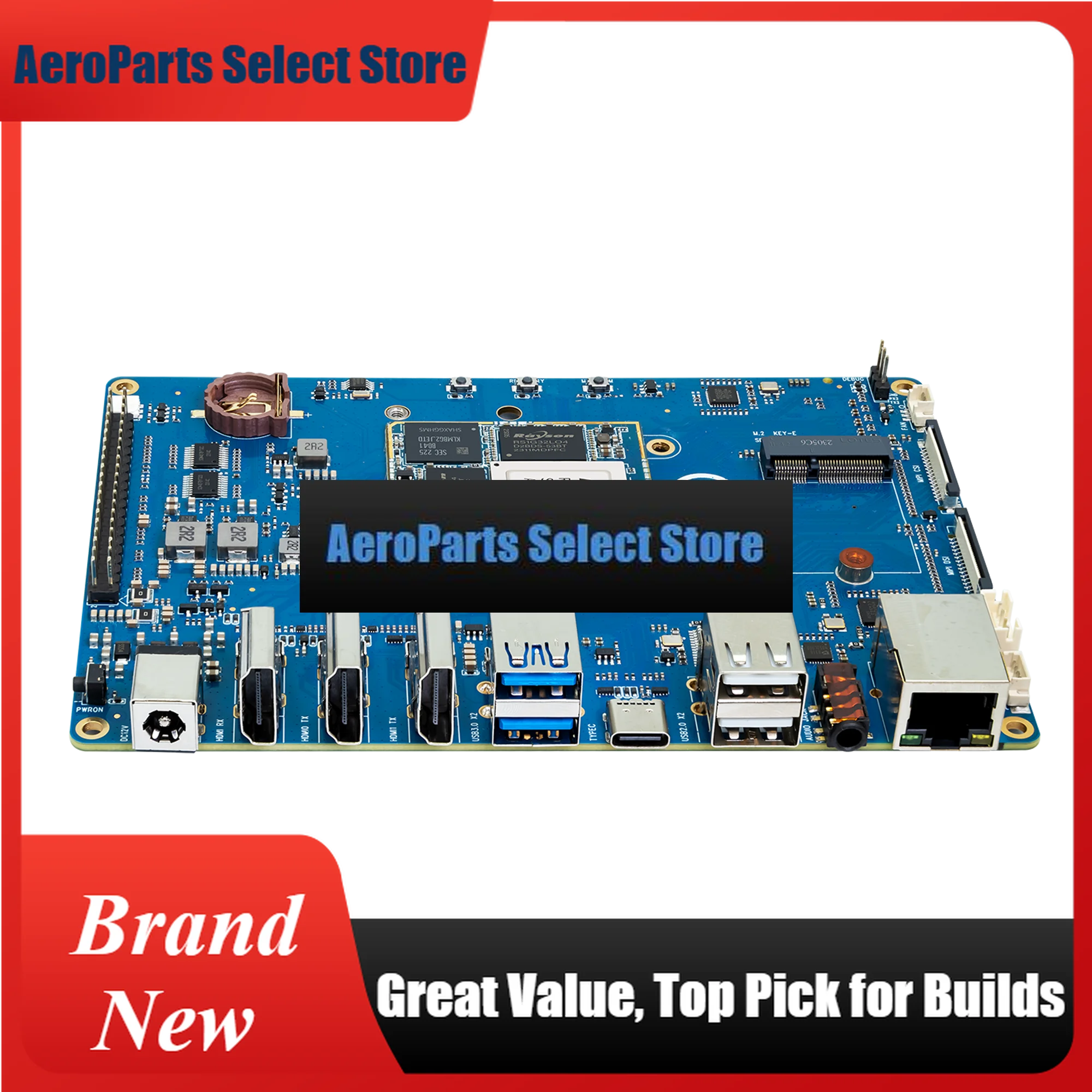 AeroPartsBanana Pi BPI-W3 Rockchip RK3588 Quad ARM Cortex-A76 And Quad Cortex-A55 8G RAM 32G EMMC Flash Single Board Computer