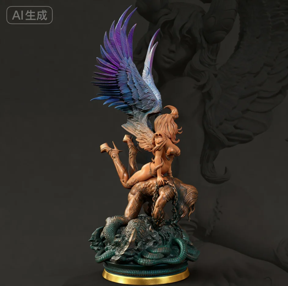 

Общая высота 80 мм 120 мм. Комплект модели из смолы для самостоятельной сборки и раскраски (3D-печать) TD-7609/3D.