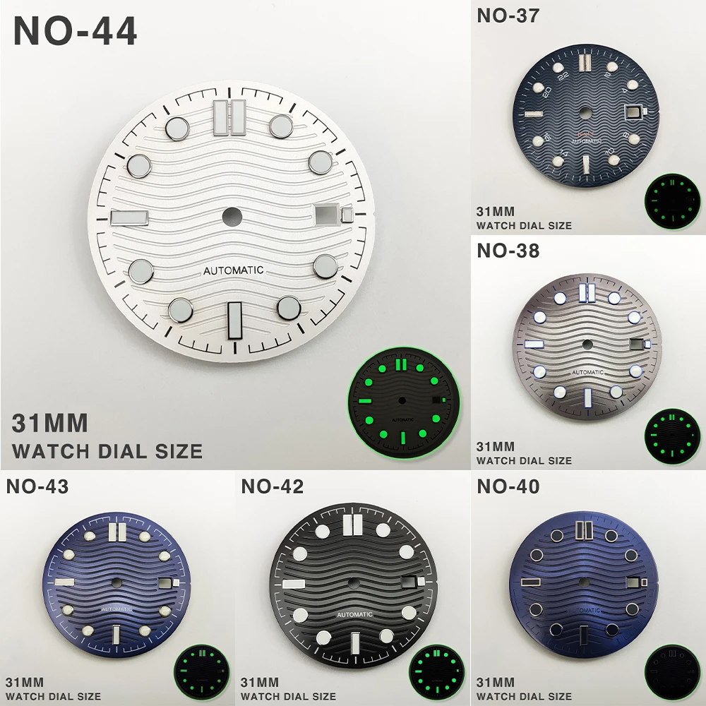 31mm Watch Dial For Seamaster 300 For 2813 8215 821A 2836 Movement Watch Face Accessories Watchmaker Watch Repair Accessory Tool