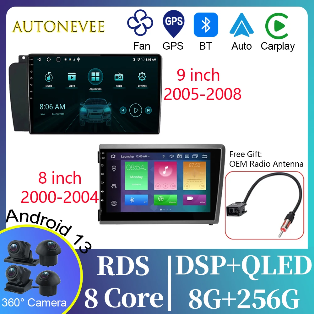 

Car Android For Volvo XC70 V70 S60 V70 XC90 2004-2009 GPS Auto Radio Multimedia Video Player Touchscreen Dashboard No 2din DVD