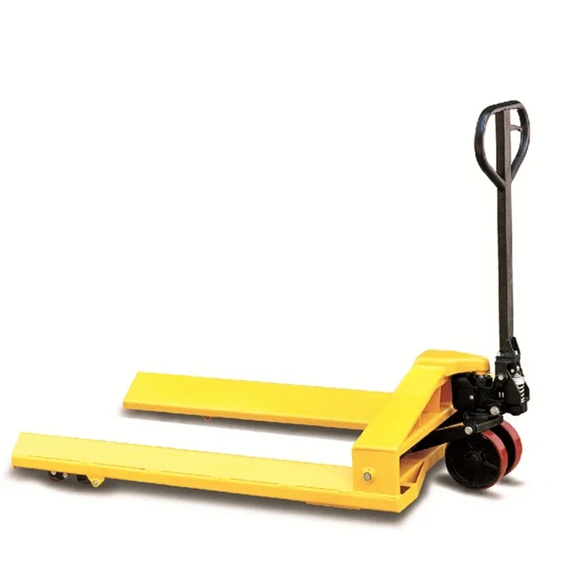 

2-3 tons paper tube type cargo truck manual hydraulic forklift yarn roller manual pallet truck paper tube trailer ground cattle