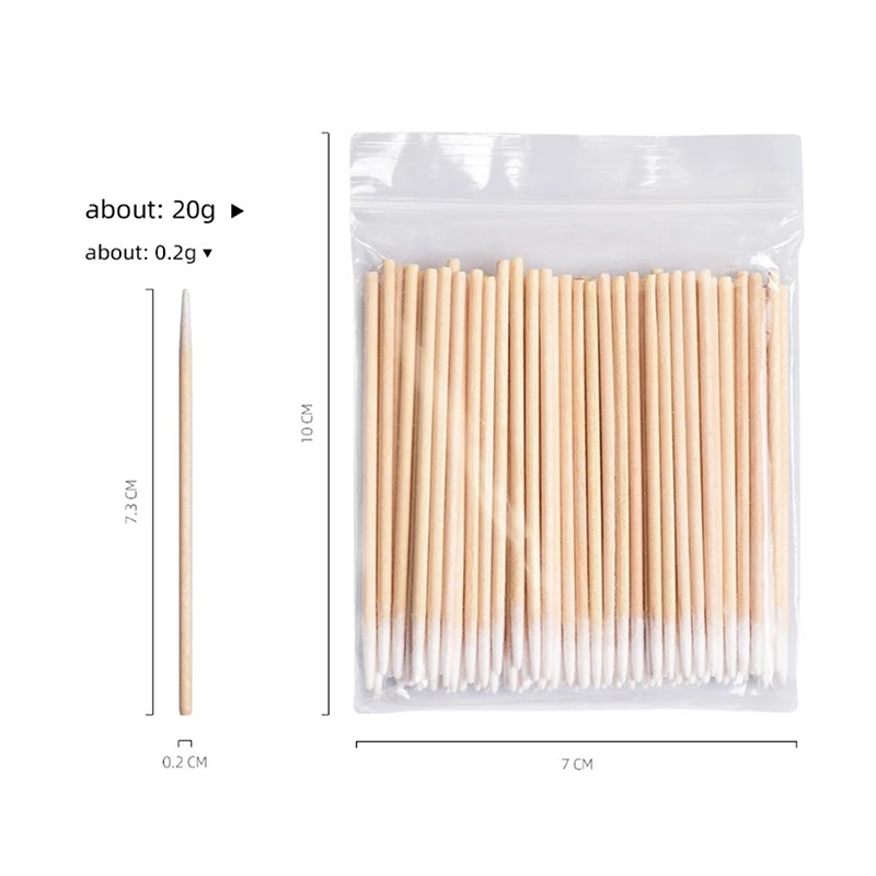 100 Pcs Ultra-thin Cotton Swab Small Tip Pointed For Huawei Samsung Mobile Phone Charging Port Headphone Hole Cleaning Tool