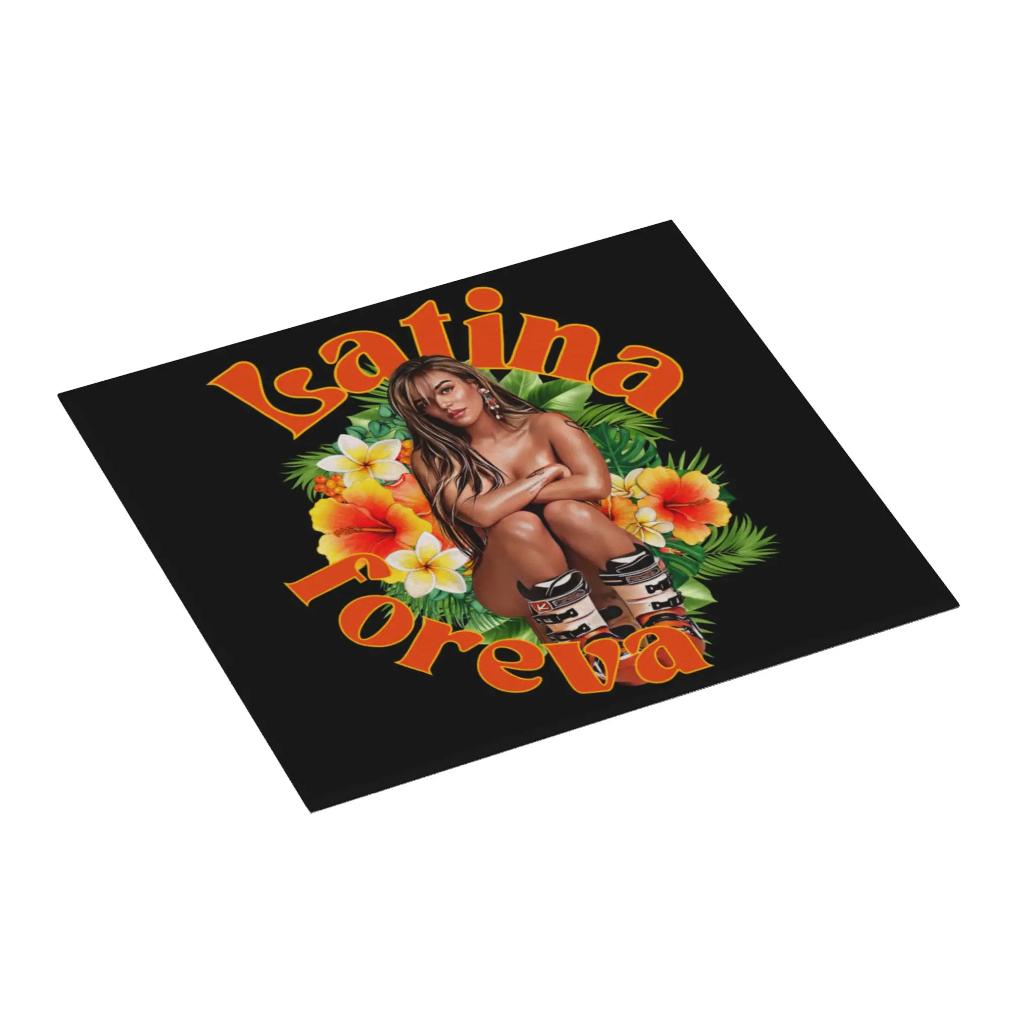 Colombian Music Singer Karol G Tropicoqueta Non Slip Kitchen Counter Protector Tableware Bathroom Drying Mat For Kitchen