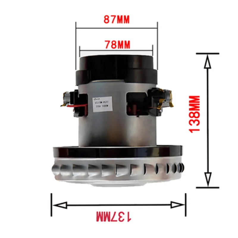 1400W 220V Vacuum Cleaner Motor for LEXY VC-CW3002 Karcher WD3.200 Vacuum Cleaner Replacement Motor