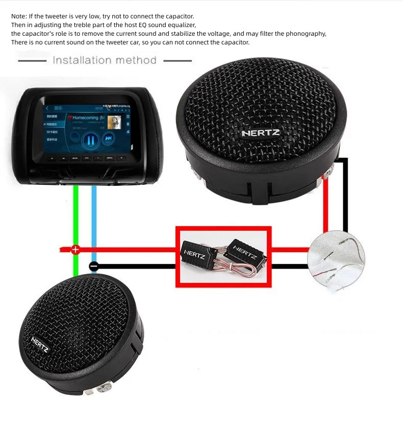General Purpose Tweeter120W Super Silk Dome Tweeter Speakers Car Power Loud Dome Tweeter Loudspeaker for Car High Tweeter