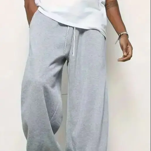 Super handsome men's straight leg pants made of pure cotton for casual wear suitable for both men and women in autumn and winter