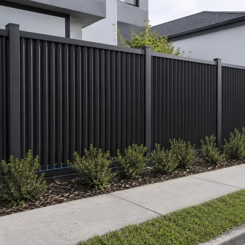 Powder Coated Aluminium Vertical Louvre Privacy Fence Panels for Modern Garden and Residential Boundary