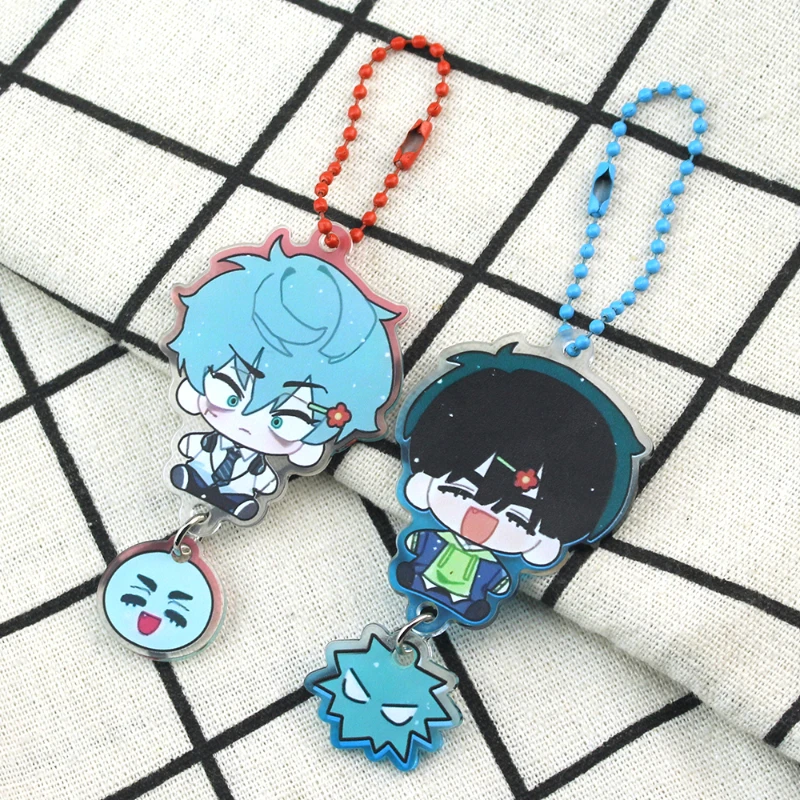 Anime ALIEN STAGE IVAN Till Cosplay Keychain Acrylic Pendant Keyring Key Chain Ornament Bag Accessories Prop Gift