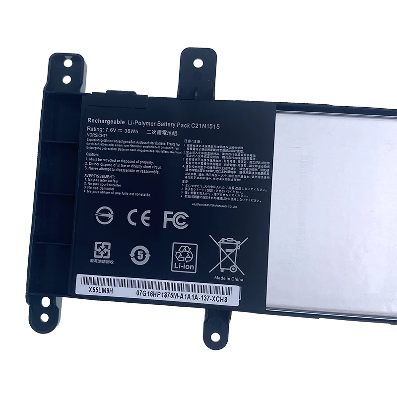 Imagem -04 - Bateria do Portátil para Asus F756uw F756ux K756uw P2720uq P2730uq P2740uq P756uj R753ua R753ub R753ux X756u C21n1515