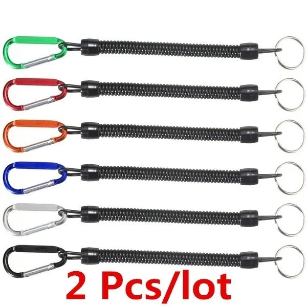 2Pcs ตกปลา Lanyards เรือคายัค Camping ชุดอุปกรณ์คีม Lip Grips Tackle เครื่องมืออุปกรณ์ตกปลา