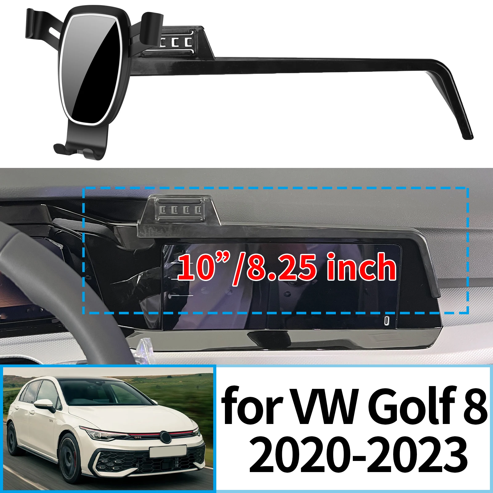 

fit for VW Golf 8 MK8 2020 2021 2022 2023 Navigation Bracke Screen Base Phone Holder Mount Car ​​accessoires