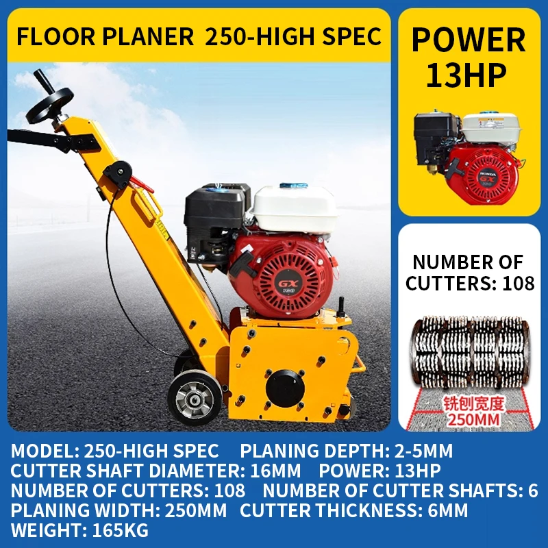 ENFctric Milling Machine Road Surface Scratching and Floor Renovation Machine High-Speed Rail Concrete Cement (Customized)