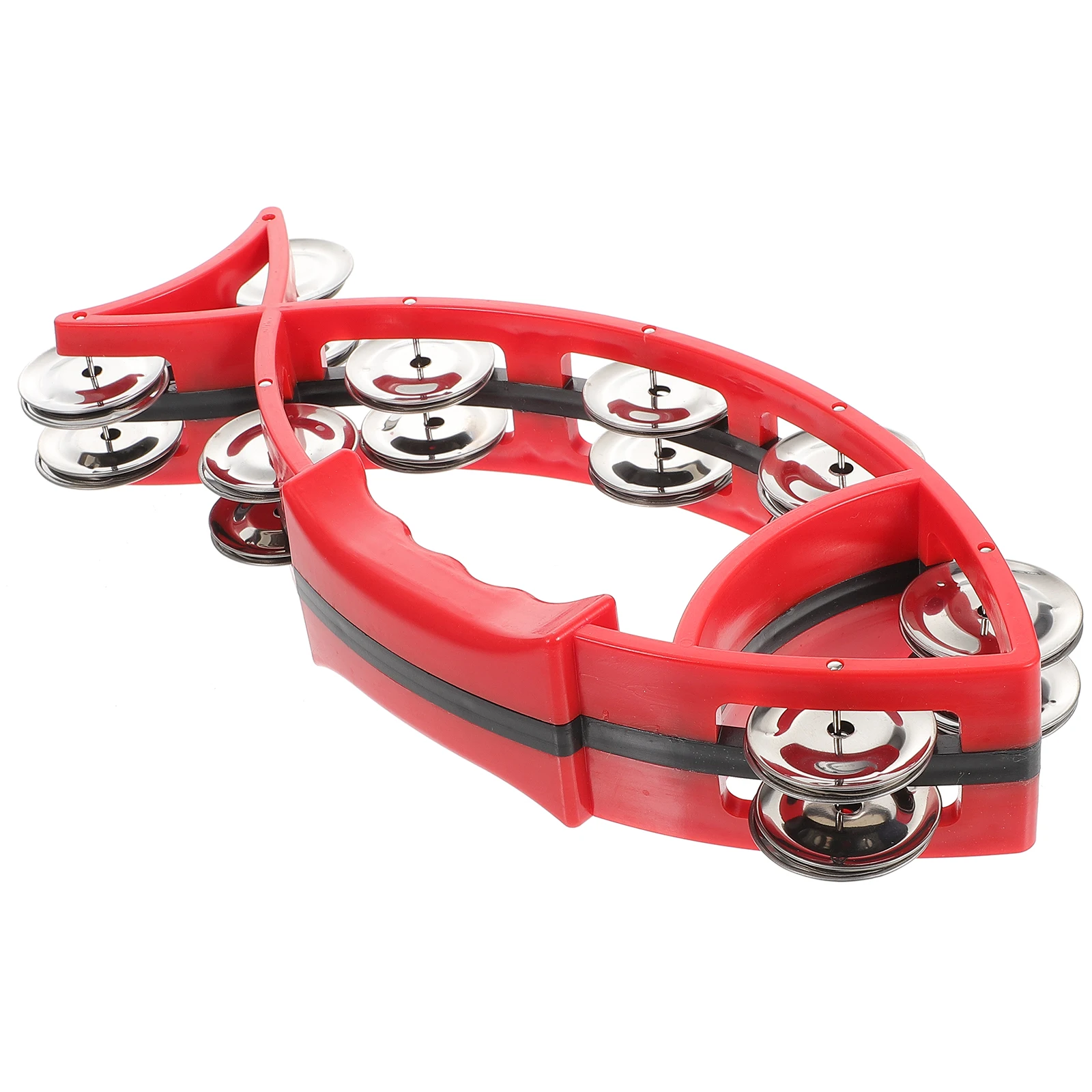 

Hand Bell Percussion Toy Kids Musical Rhythm Tambourine Handheld Bells Small Drum Portable Party Instrument Toddler Fun