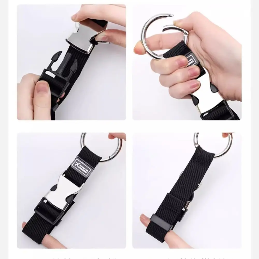 مفيدة حقيبة يد كليب حزام الأمتعة إضافة حقيبة القابض حلقة تسلق مستديرة جذع حامل المفاتيح حقائب حزام في الهواء الطلق #4