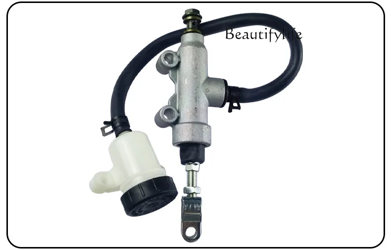 YJ ATV UTV Rear Brake Master Cylinder One Word Pump Foot Brake Pump With Oil Reservoir Hydraulic Brake