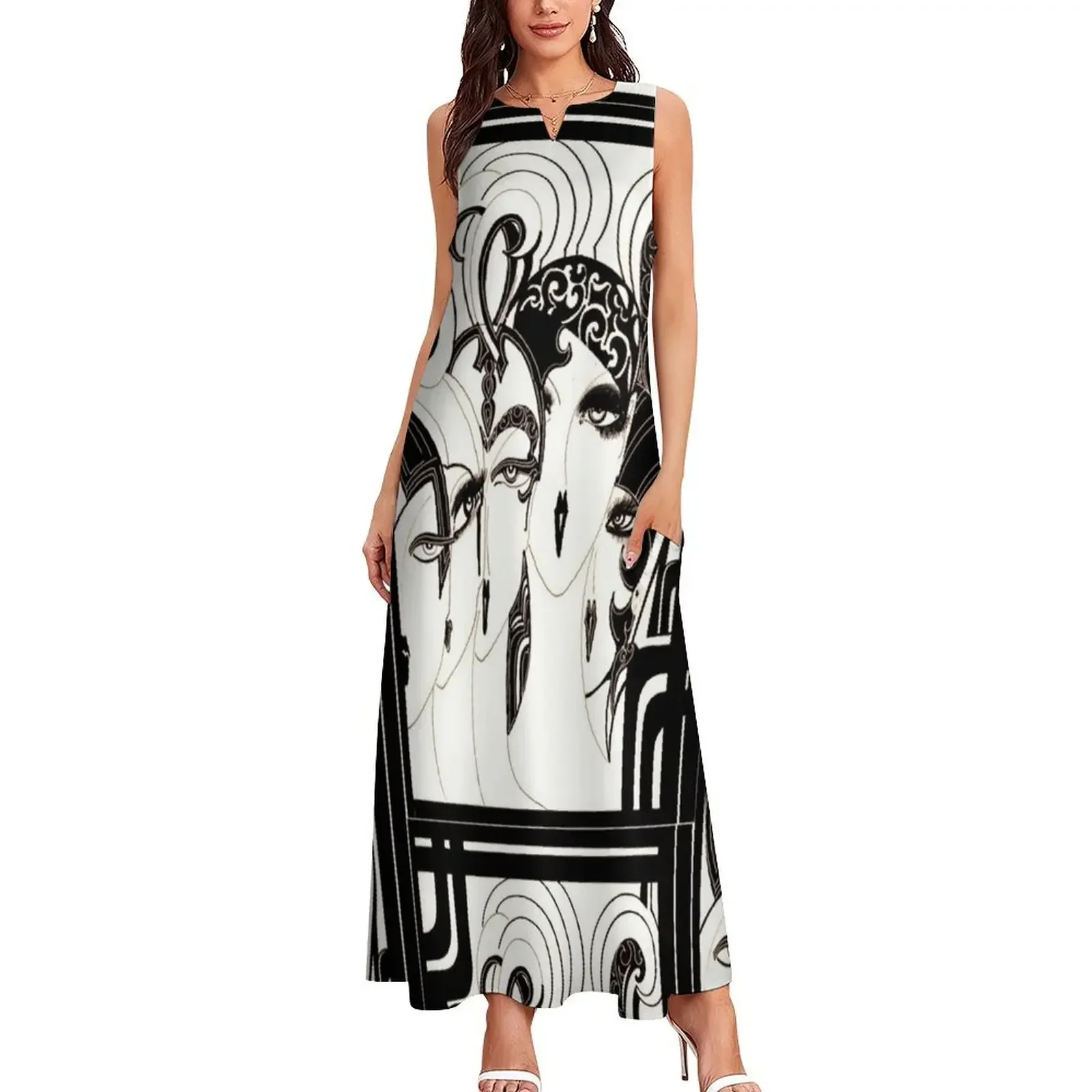 ชุดเดรสยาวทรงหลวมสไตล์อาร์ตเดโค ดีไซน์โดย Jacqueline Mcculloch House of Harlequin สำหรับงานพรอม ปี 2025