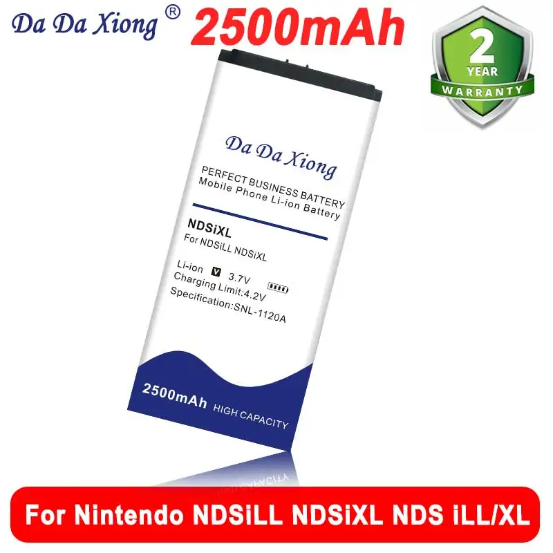 

Аккумулятор NDSiXL 2500 мАч для Nintendo NDSiLL NDSiXL NDS iLL/XL