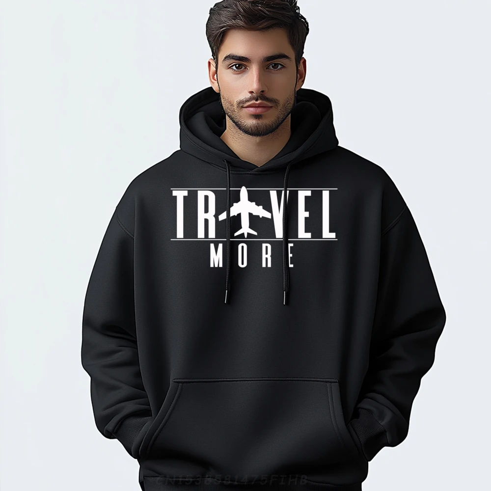 

Traveling Adventure Traveler Airplane Trip Travel Fashion Hoodie Men Hoodies Men Oversized