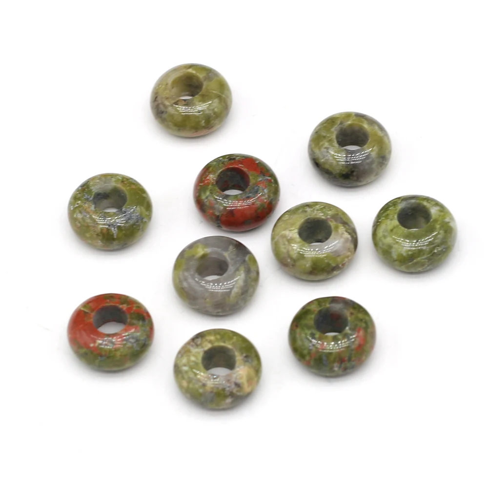 10pc Natural Stone Beads Loose Turquoises Quartz Crystal Loose Spacer Bead for Jewelry Making Diy Necklace Bracelet Accessories