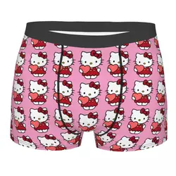 Custom Male Fashion Sanrio Hello Kitty Men's Underwear Boxer Briefs Breathable Shorts Panties Underpants