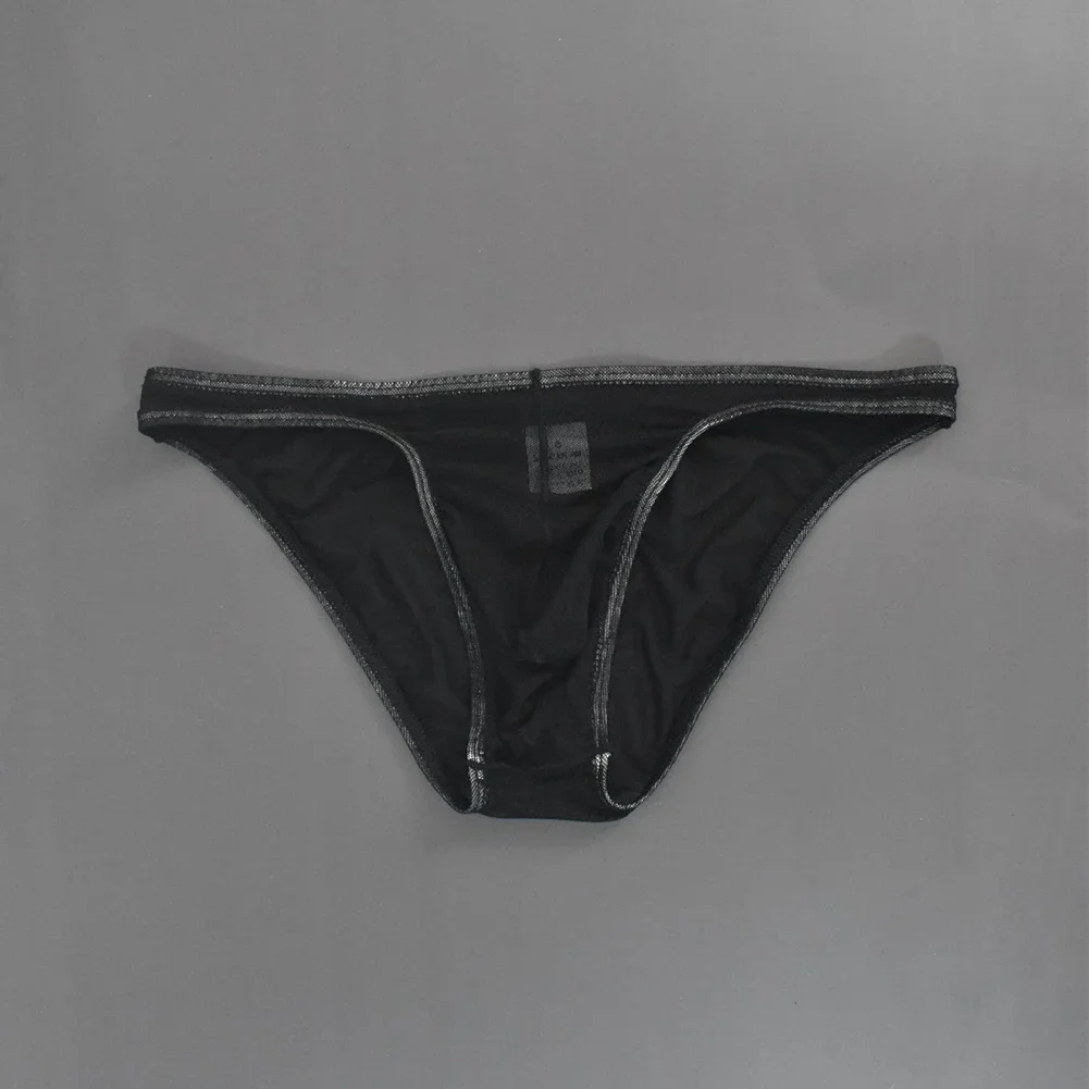 

Men See-through Mesh Pouch Briefs Breathable Underwear Sissy Low Waist Underpant Bulge Pouch Panties Low Rise Knickers