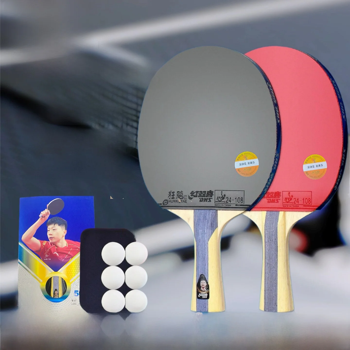 raquette-de-tennis-de-table-professionnelle-rouge-double-happiness-star-series-6-etoiles-4-etoiles-single-shot-5-etoiles-6-etoiles
