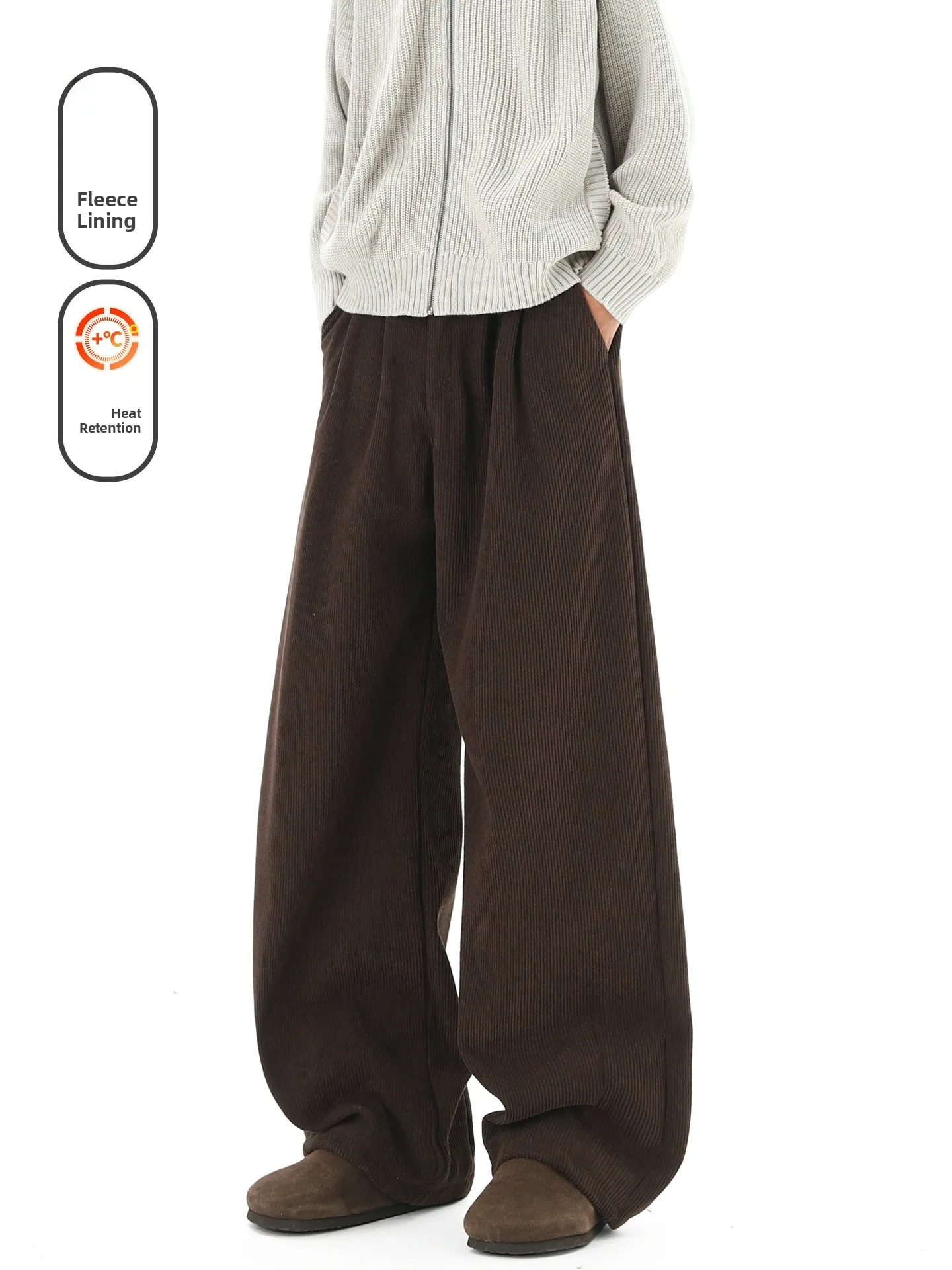 

Модные брендовые зимние простые однотонные спортивные штаны с ножом, свободные широкие брюки для мужчин и женщин, повседневные длинные брюки, молодежная одежда для отдыха